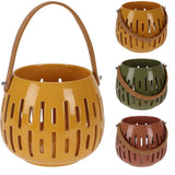 Ceramic Lantern with PU Handle - 12cm