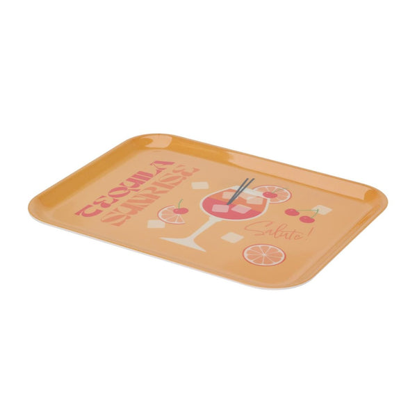 Cocktail Design Serving Tray | 3 Assorted Designs, Bright Colours