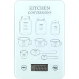 Digital Glass Kitchen Scale with LCD Display | 21.5 x 15cm, Assorted Colours