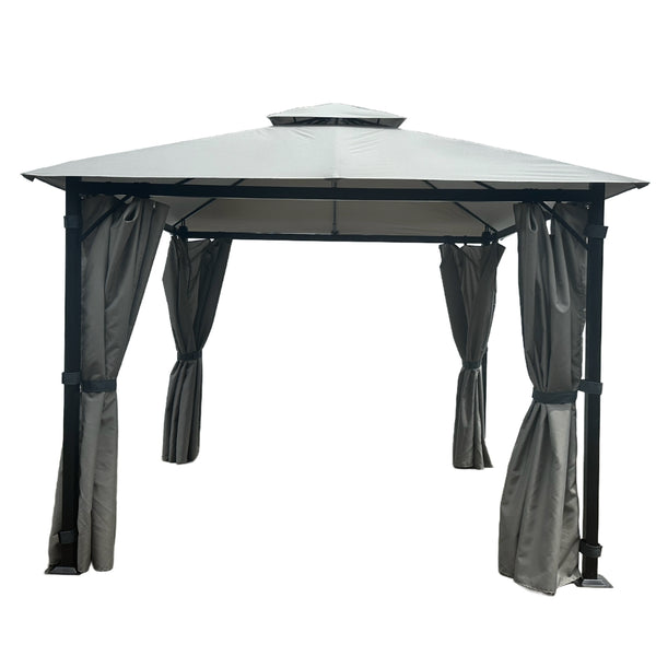 Monaco Steel Gazebo Anthracite Grey | 3 x 3m