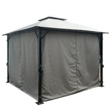 Monaco Steel Gazebo Anthracite Grey | 3 x 3m