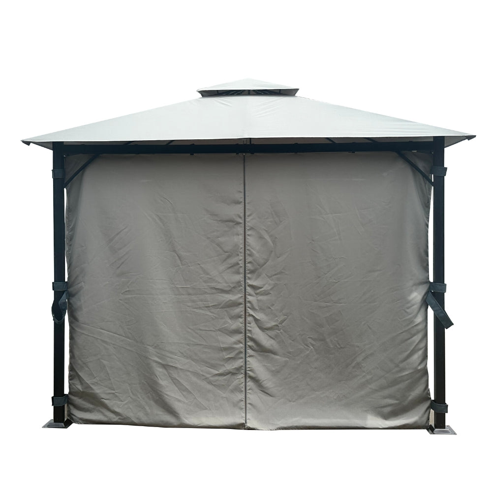 Monaco Steel Gazebo Anthracite Grey | 3 x 3m