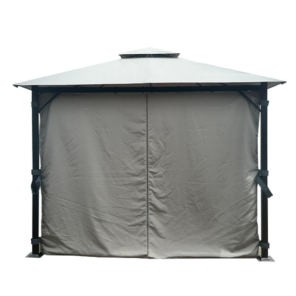 Monaco Steel Gazebo Anthracite Grey | 3 x 3m