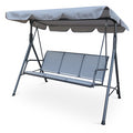Apollo 3 Seater Swing Chair | 110 x 170 x 153cm | Light Grey