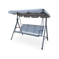Apollo 3 Seater Swing Chair | 110 x 170 x 153cm | Light Grey