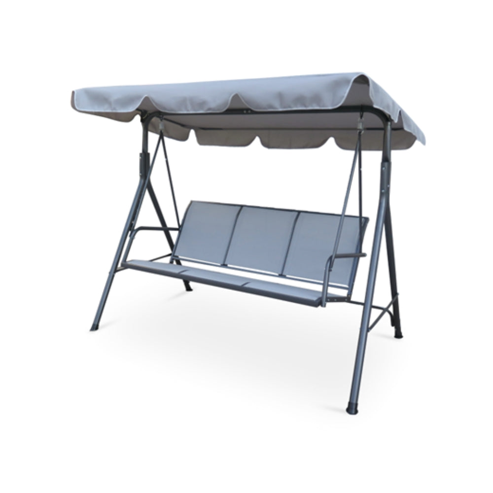 Apollo 3 Seater Swing Chair | 110 x 170 x 153cm | Light Grey