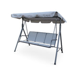 Apollo 3 Seater Swing Chair | 110 x 170 x 153cm | Light Grey