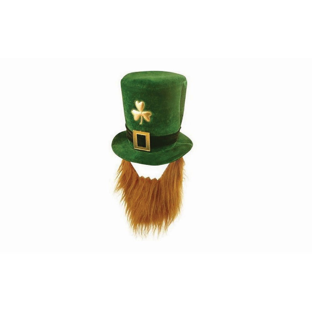 Leprechaun Hat with Beard | St Patrick's Day Dress Up Accessory
