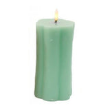 SIL Daisy Shape LED Pillar Candle | 8 x 15cm, Assorted Pastel Colours