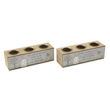 SIL Rustic Wood Candleholder - 26cm with House