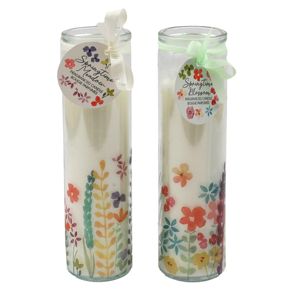 SIL Floral Spring Tube Candle | 6x20cm