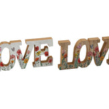 SIL 30cm Floral Love Word Deco | Wooden 3D Letters