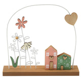 SIL Rustic 3D Flower House Deco | 22x22cm