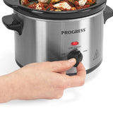 Progress 1.5L Compact Slow Cooker | 3 Heat Settings, Energy Efficient