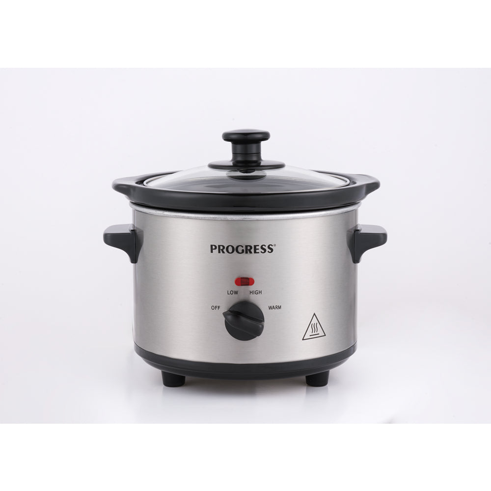 Progress 1.5L Compact Slow Cooker | 3 Heat Settings, Energy Efficient