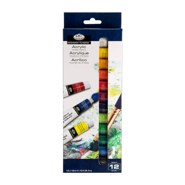 Royal & Langnickel Artist Acrylic Paint Set | Assorted Colours, 12ml, Pack of 12