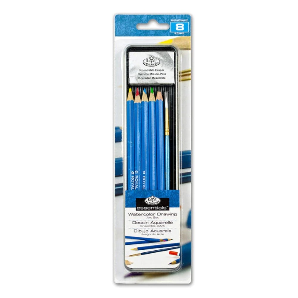 Royal & Langnickel Mini Art Watercolour Pencil Set | Metal Case, Water Brush