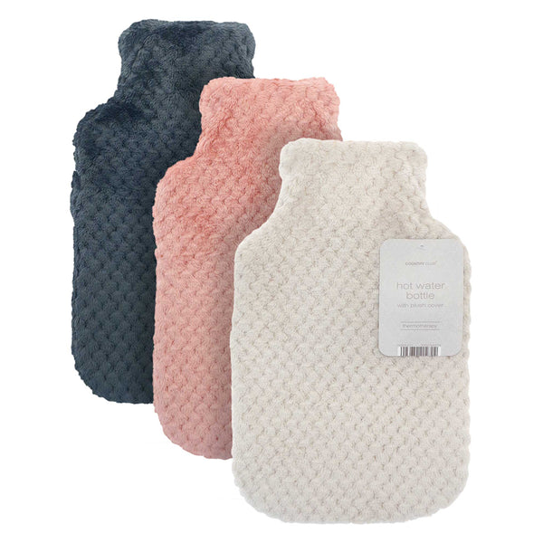 Country Club Textured Popcorn Plush Hot Water Bottle | Plush Cover
