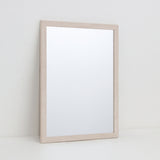 Beige Marble Effect Rectangular Framed Wall Mirror | 40 x 50cm