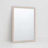 Beige Marble Effect Rectangular Framed Wall Mirror | 40 x 50cm