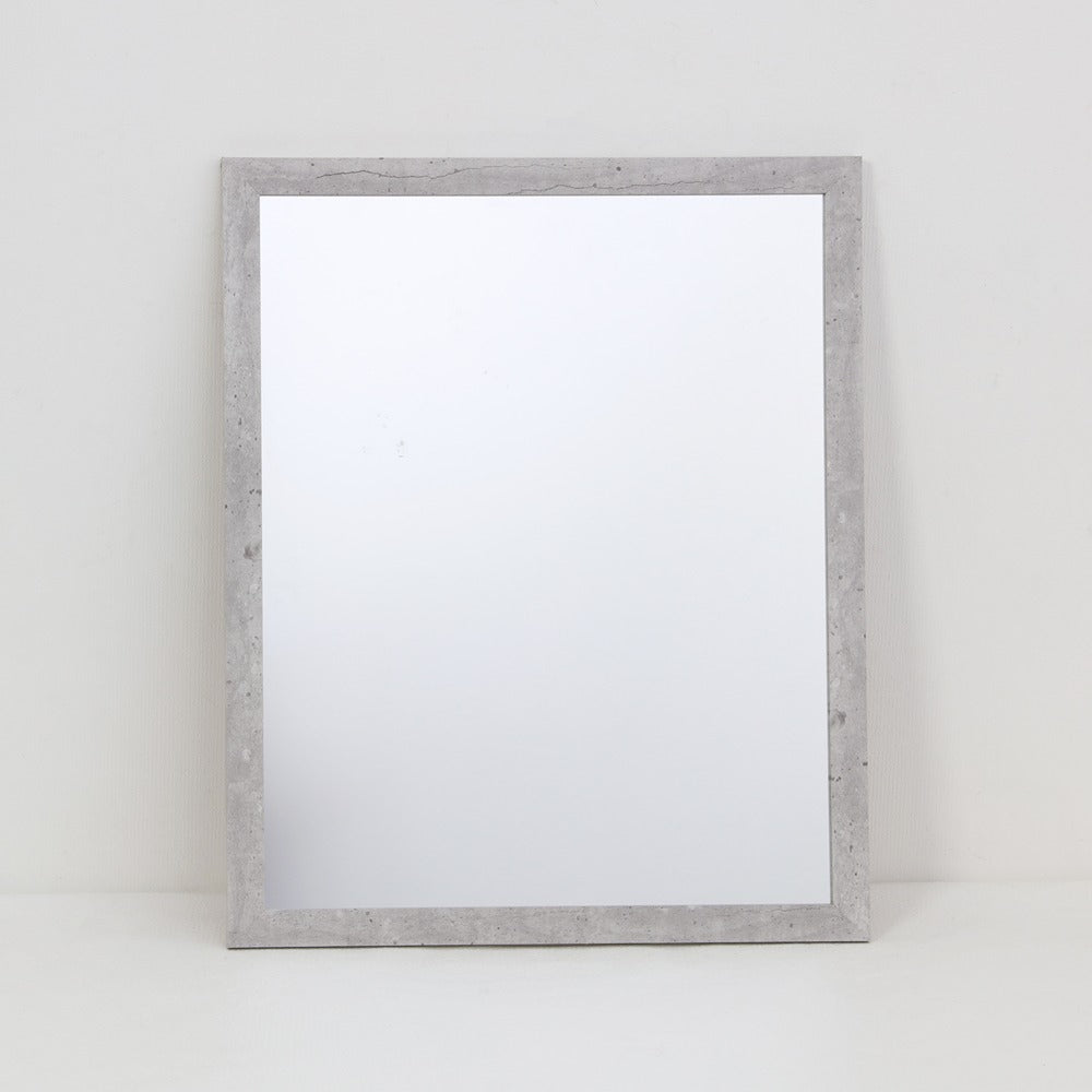 Beige Marble Effect Rectangular Framed Wall Mirror | 40 x 50cm