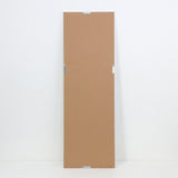 Silver Framed Full-Length Wall Mirror | 30 x 120cm, Bevelled Detail