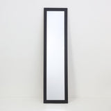 Black Freestanding Full-Length Mirror | 35 x 140cm, Rear Support Stand