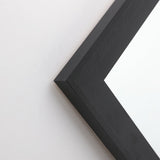 Black Freestanding Full-Length Mirror | 35 x 140cm, Rear Support Stand