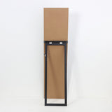 Black Freestanding Full-Length Mirror | 35 x 140cm, Rear Support Stand