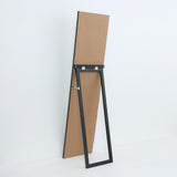 Black Freestanding Full-Length Mirror | 35 x 140cm, Rear Support Stand