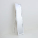 White Framed Full-Length Floor Standing Mirror | 35 x 140cm