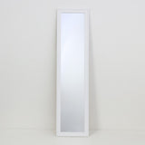 White Framed Full-Length Floor Standing Mirror | 35 x 140cm
