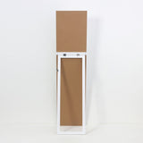 White Framed Full-Length Floor Standing Mirror | 35 x 140cm
