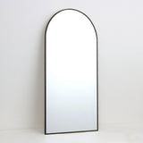 Arch Aluminium Framed Wall Mirror | Black Finish, 60 x 120 cm
