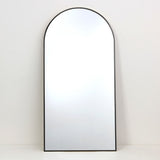 Arch Aluminium Framed Wall Mirror | Black Finish, 60 x 120 cm