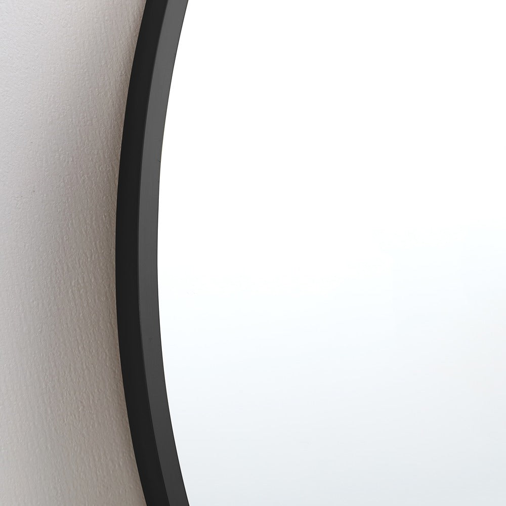Arch Aluminium Framed Wall Mirror | Black Finish, 60 x 120 cm