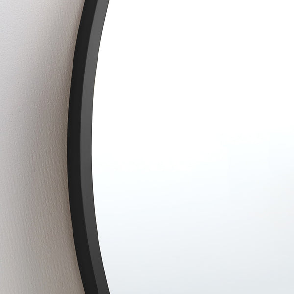Arch Aluminium Framed Wall Mirror | Black Finish, 60 x 120 cm