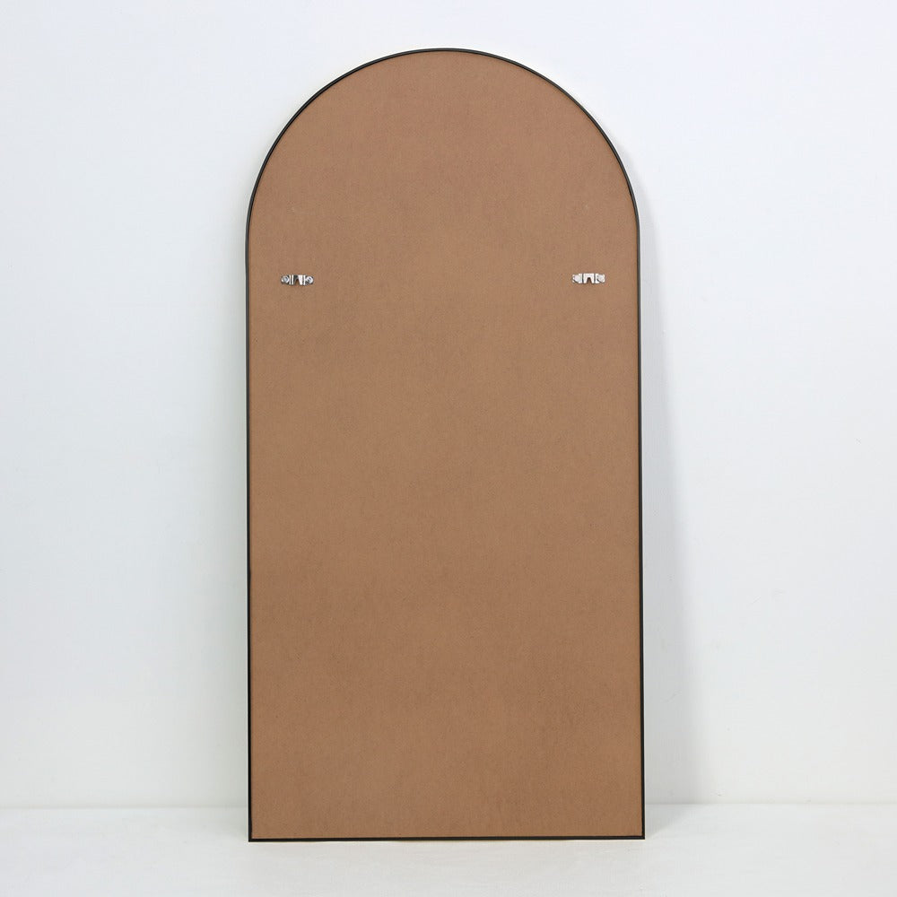 Arch Aluminium Framed Wall Mirror | Black Finish, 60 x 120 cm