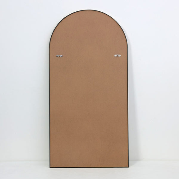Arch Aluminium Framed Wall Mirror | Black Finish, 60 x 120 cm