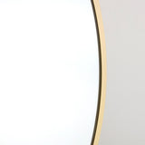 Large Arch Top Aluminium Framed Mirror | Brass Finish, 60 x 120cm