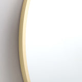 Large Arch Top Aluminium Framed Mirror | Brass Finish, 60 x 120cm