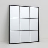 Square Black Metal Framed Wall Mirror | 60 x 60 cm, Black Finish