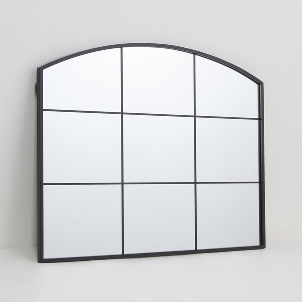 Arch Aluminium Framed Mirror | Black Frame, 60 x 80cm, Arched Top