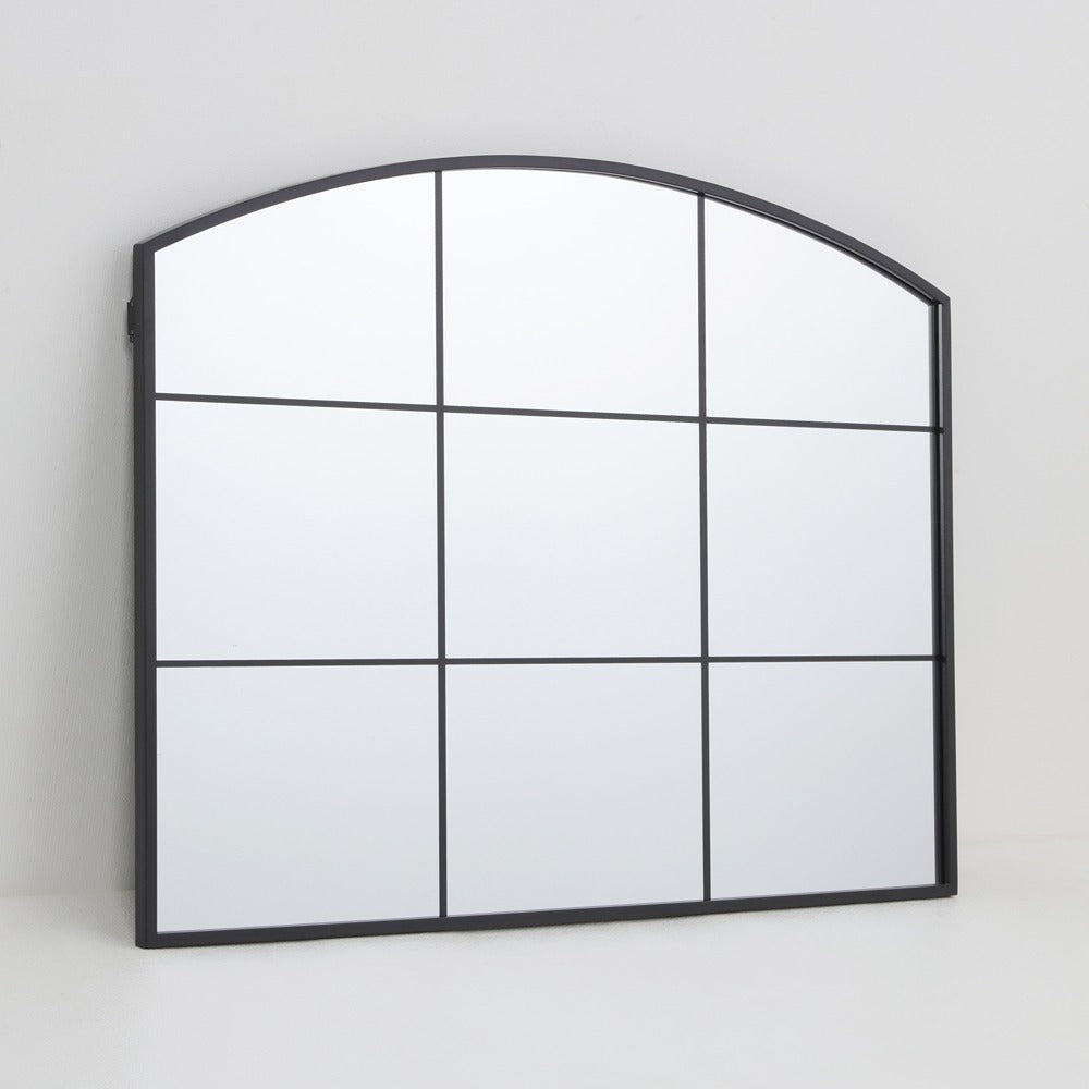 Arch Aluminium Framed Mirror | Black Frame, 60 x 80cm, Arched Top