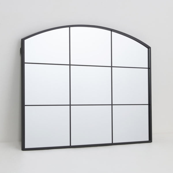 Arch Aluminium Framed Mirror | Black Frame, 60 x 80cm, Arched Top