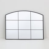 Arch Aluminium Framed Mirror | Black Frame, 60 x 80cm, Arched Top