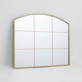 Arch Top Aluminium Framed Mirror | Brass Finish, 60 x 80 cm