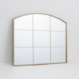 Arch Top Aluminium Framed Mirror | Brass Finish, 60 x 80 cm