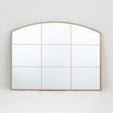 Arch Top Aluminium Framed Mirror | Brass Finish, 60 x 80 cm