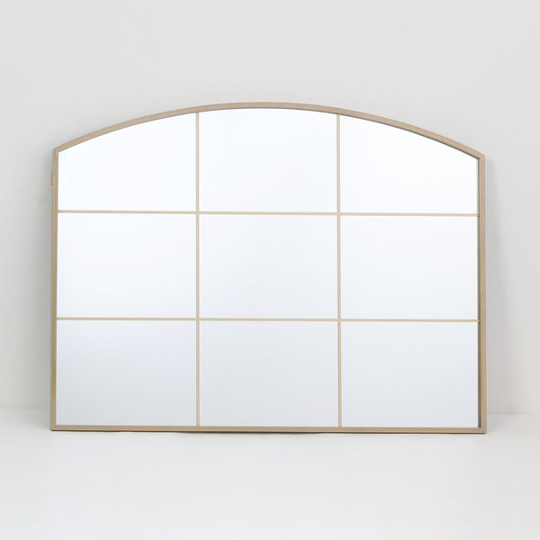 Arch Top Aluminium Framed Mirror | Brass Finish, 60 x 80 cm